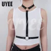 Bälten Uyee Fashion Belt PU läderselband för kvinnor Sexig underkläder Goth strumpebandpunk midja kedja Y2K -tillbehör