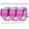 Smart Straps For Apple Watch 38mm 42mm Transparent Shiny Glitter Silicone Replacement Bands Bracelet with Connector for iWatch ZZ