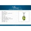 Wisiorki Jewelrypalace 2.2ct Naturalny zielony perydot 925 Srebrny naszyjnik wislający dla kobiet bez łańcucha Rose Gold Yellow Clated