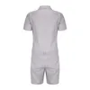 Men S Tracksuits Home Pocket Fashion Jumpsuit Summer Pure Color Large Size Clothing Button Los Hombres Conjuntos Ankomst 230421