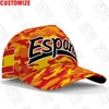قبعات الكرة أسبانيا البيسبول مجانية مخصصة رقم اسم الفريق شعار ES HAT ESPANTES ESPANA TRAVEL