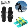 Trineo para niños adultos Mini patines de esquí para nieve con fijaciones ajustables Zapatos de esquí Tabla de nieve Tabla de esquí corta para exteriores Snowblades 231120