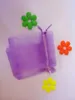 Jewelry Pouches 25x35 cm 100 pcs/lot sacs en Organza de noël pochette de sac à cordon violet clair pour nourriture/bijoux/bonbons cadeau petit emballage