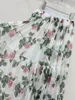 Spódnice Kobiety Kobiety wiosna letnia kwiatowa druk w linii A-line suknia balowa duża hemline długa preria szykownie słodkie luźne ubrania żeńskie