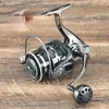 Fliegenfischerrollen2 5000 12000 Serpentine Metal Ultra Large Distance Cast Wheel Anchor Fish Spinning Rotating 14 1 Kugellagerrolle 231120