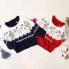 Pullover Ma Baby 0–18 Monate, Weihnachten geborenes Baby, Junge, Mädchen, Strickpullover, Herbst-Winter, warm, langärmelig, Hirsch-Top, Weihnachts-Babykleidung 231120