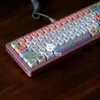 Tangentbord gmk leende ansikte tangentkaps pbt färgämne sublimering nyckel cap 129 tangenter moa profil tangentkap för mx switch diy gaming mekaniskt tangentbord q231122