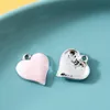 Charms 5Pcs Cute Colorful Heart Shape Enamel Charm All Colors Tiny Pendant For Jewelry Necklace Earrings Bracelets MakingCharms