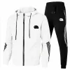 Tracksuits men designer sweat suits Relaxed Tracksuit Fashion coats Sweatshirt Long sleeves sportswear suit Stripe printed hooded sports two-piece set