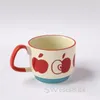 Tasses style japonais en céramique suspendus oreille gobelet eau verre tasse tasses à café couleur créative tasse lait amoureux'mugs Kawaii S lunettes
