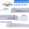 DC/AC 9-36V 4ft led tube lights t8 18w v shaped integrated 12v 36v led cooler lighting 3000K 4000K 6000K 24v Fluorescent bulbs crestechchen