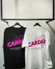 メンズTシャツアンチカーディオカジュアルカジュアルサイズサイズの半袖コットンTシャツジムフィットネス男性トレーニングワークアウトコットンティートップファッション服230420