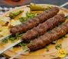 Werkzeuge Adana Kebab Döner Hackfleisch Eisen verzinkte Spieße 50 cm Küche Barbecue Grill Schaschlik Qualitätsprodukt teilweise