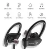 Sport Wireless 4.1 Auricolare Bluetooth Esecuzione di musica stereo Universal Mini Dual-in Tappi per le orecchie Ganci per le orecchie appesi alle orecchie Cuffie