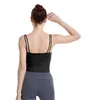 Yoga outfit 2023 Kvinnor Öppna rygg ryggsträckt sportbh Sexig kvinnlig körning Fitness Vest Feminine Crop Tank Top