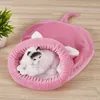 Letti per gatti Sacco a pelo Morbido letto Cave Warm Accogliente Pet Self-Warming Coccole con cappuccio Kitty Sack Pouch per e cuccioli C