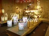Украшение вечеринки 98 см высотой вазы для искусственных цветов Свадебные цветочные ваза Металлический золотой серебряный столик.