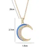 Pendant Necklaces Moon Necklace Women's Elegant Light Luxury Small And Fashion High Grade Zircon Crescent Jewelry