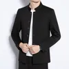 Vestes pour hommes Style de commerce extérieur Petit col montant pour jeunes Costume Zhongshan Version coréenne Manteau