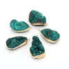 Colares pendentes de pedra natural de cristal de pedra natural de 20 a 36 mm de charme de jóias que fabricam brigos de colar de diy.