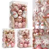 Décorations de Noël 2029 Boule rose Décoration d'arbre décoratif pour vacances Pendentif de fête de mariage DIY 231120