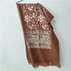 Scarves Embroider Flower Echarpes Blanket Bufanda Muffler Winter Warm Cashmere Blend Scarf Big Size 70 200Cm Shawl For Women