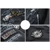 Mäns jackor Autumn and Winter Black Jacket US Air Force Flight Coat Baseball Uniform Trendy Märke fördubblar Wear Bomullskläder 231120