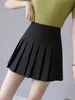 Skirts Zoki Sexy Women Pleated Summer High Waist Chic A Line Ladies Pink Mini Korean Zipper Preppy Style Girls Dance 230420