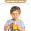 Other Toys 24Pcs Straw Glasses Straw Drinking glasses Party Glasses Crazy Novelty Loop Tube Kids Party Supplies Bar Supplies Creativity Toy 231121