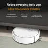 Hand push sopers robot vakuum intelligenta multipla rengöringslägen för husdjurshår hårda golvmatta med UV -lampa lat sopare renare 230421