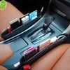 1pack Car Seat Organizer Car Accessories Interior Pu Full Leather Seat Console Organizer For Holding Phone Sunglasses Keys