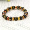 Strand 10mm Black Round Six Character Proverbs 5X8mm Abacus Multicolor Resin Bracelet Couples Unisex Faith Hand Jerelry Making Design