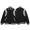 Vêtements de créateurs Manteaux décontractés Rhude 22aw Trendy Brand Stripe Splice Premium Light Luxury Trendy Casual Baseball Jacket Manteau Streetwear sport coupe-vent