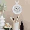 Relojes de pared Reloj impermeable para baño Alarma simple Colgante Cocina a prueba de agua Adorno de plástico