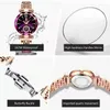 Relógios de pulso Sdotter 2023 Marca Mulheres Relógios Moda Praça Senhoras Relógio de Quartzo Pulseira Set Dial Verde Simples Rosa Malha de Ouro Luxo W