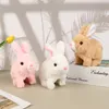 Electricrc Animals Electronic Rabbit Rabbit Toy Robot Bunny Walking Jumping Running Animal Shake Ears KideElectric Pet