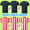 2023 2024 UD ALMERIA Camisas de futebol SADIQ DYEGO SOUSA Home Away 23 24 SAMU Maillots De Foot AKIEME JUAN VILLAR Almeria Camisa de futebol Homens Kit infantil