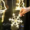 Cordas LED luzes de Natal de alta qualidade estrela lua criativa guirlanda fada string árvore de natal ornamento ventosa luz