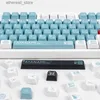 Claviers EVA 00 GMK 135 touches Anime clavier mécanique PBT Keycaps XDA profil DyeSubbed bleu blanc jeu personnalisé touches Q231121