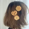 ヘアアクセサリー1PCかわいいビスケット型ヘアピンシンプルなサイドクリップヘッドドレスクリエイティブキールチャイルドオーナメントファッション