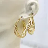 Hoop Earrings 5 ​​Par Multi Design Gold Metallic Plated Classic Simple Fashion Lovely Women Jewelry 30715