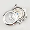 Zegarek phylida 10atm 40 mm biała świetlista tarcza męska na rękopis miyota automatyczny zegarek Sapphire kryształowy skórzany pasek