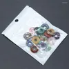 Naszyjniki wiszące 1pc 18 mm okrągłe kółko Kamień naturalny Agates Lapis Różowy kwarc wahadłowy na naszyjnik Akcesoria do biżuterii dla monety amulet