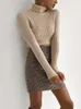 Женские свитера, свитер 2023, осень-зима, водолазка, толстый теплый классический универсальный пуловер, большой размер