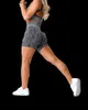 Yoga Outfit Nvgtn Wild Thing Zebra Nahtlose Shorts Spandex Shorts Damen Fitness Elastische Atmungsaktive Hüfthebende Freizeit Sport Laufshorts T230422