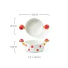 Bowls Japanese Style Ceramics Mushroom Bowl Tea Pot Cup Creative Coffee Kitchen Accessories Christmas Decoration