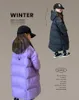 Piumino Solido Abbigliamento invernale per ragazze adolescenti Giacche Stile lungo Bambini Cappotti in cotone con cappuccio Cappotti larghi Giacca a vento per bambini 231121