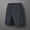 Shorts masculinos curtos de verão masculino casual moda moda sórcte de boardshort masculino lastro elástico cintura calcinhas de praia roupas de rua