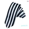 Bow Ties Anime Neckties Japanese Costume Black White Vertical Striped Pattern Neck Tie Neckwear Props Accessories