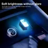 2 stks auto USB atmosfeer licht led niet-modificatie decoratieve licht auto interieur voet verlichting computer mobiel vermogen opladen